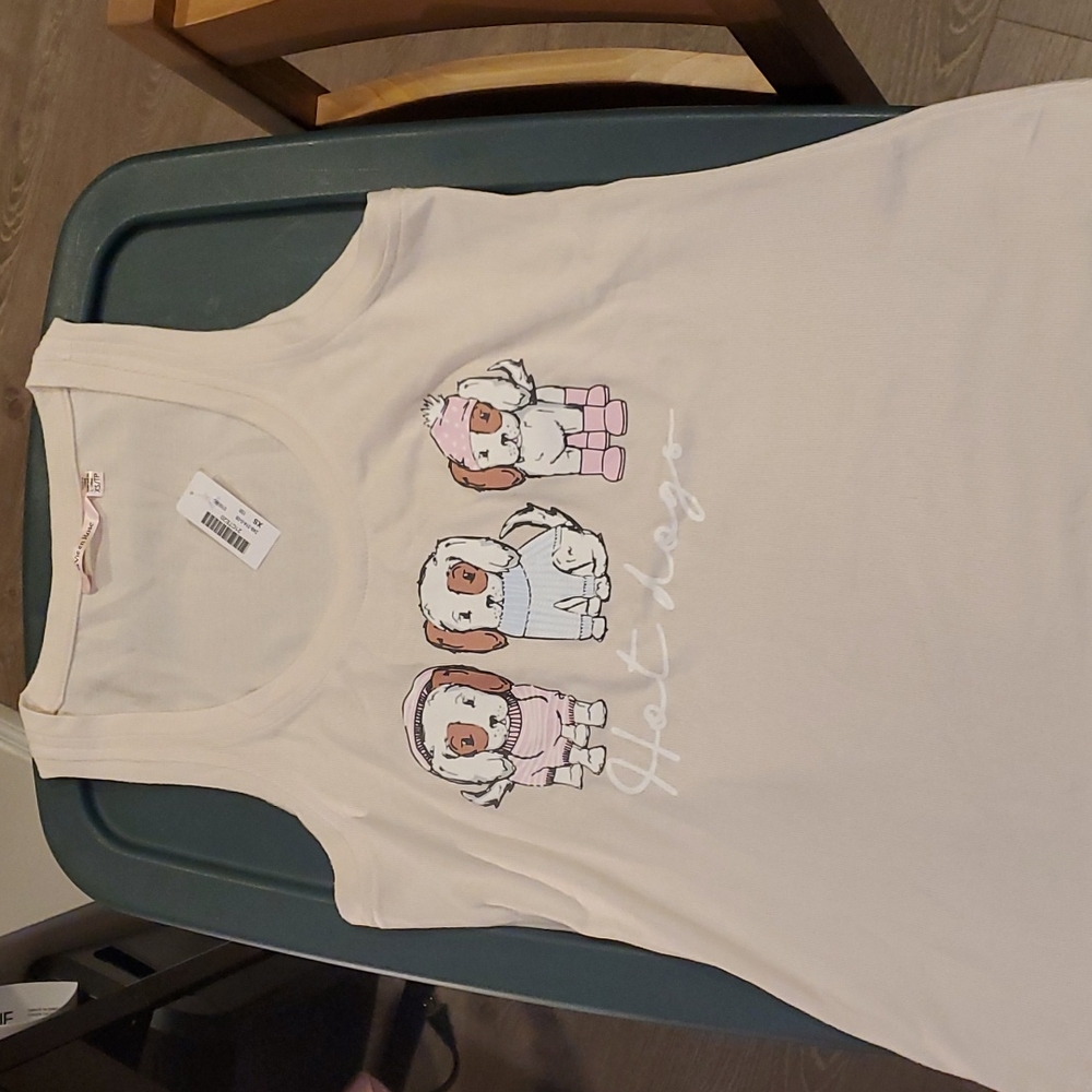 La Vie en Rose Dogs Winter Sleep Tank Top